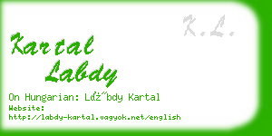 kartal labdy business card